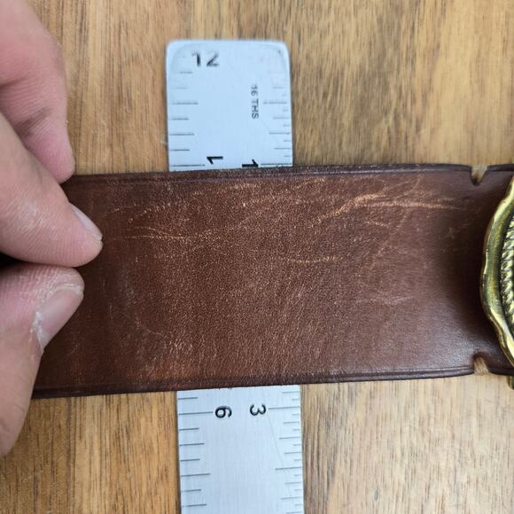 Lauren Ralph Lauren Women Large Vintage Logo Western Buckle Belt Statement Piece main image 9